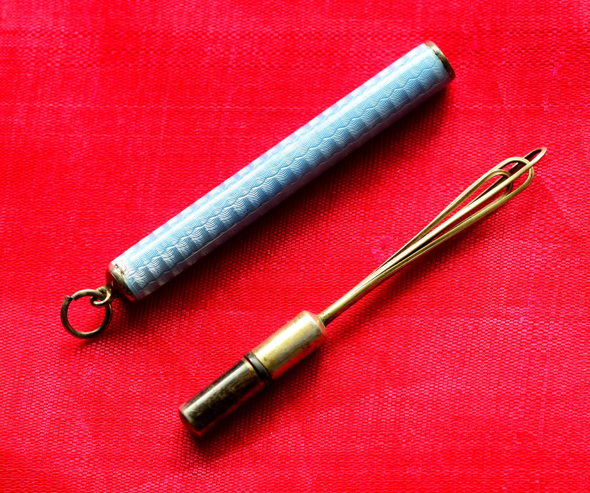 Enamel Guilloché Cocktail Whisk